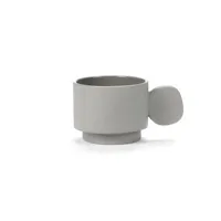 valerie objects - tasse inner circle en céramique, grès couleur gris 8 x 16.13 6.3 cm designer maarten baas made in design
