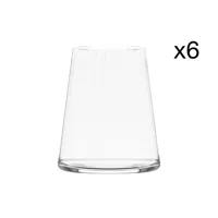 lot de 6 verres à cocktail en cristallin, transparent, 38 cl