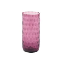 verre à eau en verre violet h15xd7cm