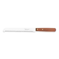 couteau à pain 19 cm manche en bois nogent