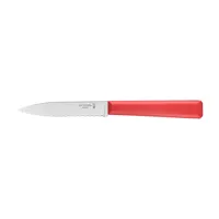 couteau cranté n°313 essentiels rouge 10 cm inox opinel