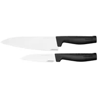 fiskars ensemble couteau de cuisine et couteau à légumes hard edge 2 pièces