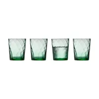 lyngby glas verre à eau vienna 30 cl, lot de 4 green