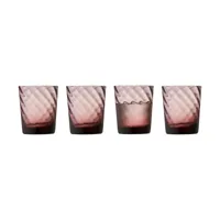 lyngby glas verre à eau vienna 30 cl, lot de 4 pink