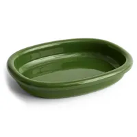hay plat de service barro ovale large 27x36 cm green