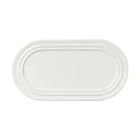 broste copenhagen assiette ovale stevns 27,5 cm chalk white