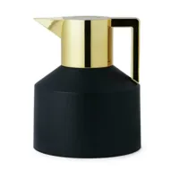 thermos en plastique noire et dorée 1l geo vacuum - normann copenhagen