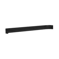 form & refine - porte-serviettes bras simple arc - noir mat/revêtu, non traité/lxhxp 62x4,5x7cm