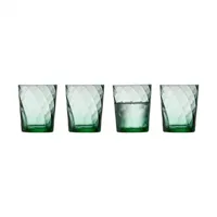 coffret 4 verres vienna green, lyngby glas 30 cl - lyngby glas