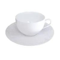sania brillant - tasse et soucoupe thé 18 cl (lot de 6)