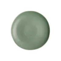 assiette plate 270 mm chia - 3 coloris - boîte de 6 - olympia - vert - porcelaine x31,5mm