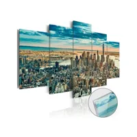 paris prix - tableau sur verre acrylique ny : dream city 100 x 200 cm