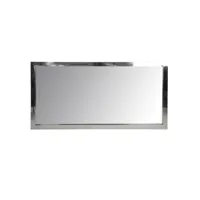miroir rect acier inoxydable/verre arg 90x4x180cm