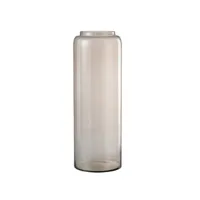 vase cylindrique en verre marron 26x26x70 cm