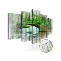 paris prix - tableau sur verre acrylique forest of secrets 100 x 200 cm