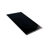 domino de cuisson encastrée de 30 cm - 2 foyers vitrocéramique – verre noir – l 29 x l 51 cm - 9 niveaux de puissance – stop&go et minuteur – poids 4,5 kg - hudson ubd-dosf320n