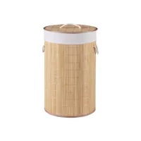 panier à linge 68 litres en bambou 60 x 38 cm naturel gris clair helloshop26 03_0008004