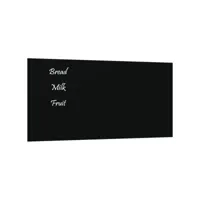 vidaxl tableau noir magnétique mural noir 60x30 cm verre trempé