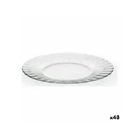 assiette plate duralex 3023af06 verre (48 unités) (ø 23 cm)