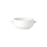 bols à soupe 285ml avec oreilles empilables steelite simplicity white - vendus par 36 - porcelaine