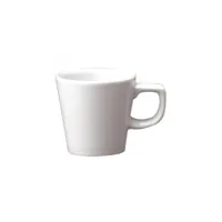 tasses à café blanches unies 220ml churchill - boite de 24 - porcelaine