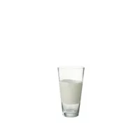 vase delph verre transparent/blanc small
