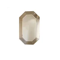 miroir décoratif hexagone bekota 60x100cm verre trempé bronze