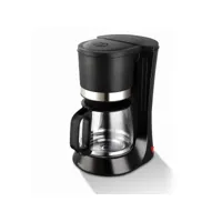 cafetière noir/inox 680w - 1.2l/10 tasses - protection anti surchauffe - pem cm-171