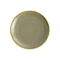 assiette plate ronde couleur mousse kiln olympia 280 mm - lot de 4