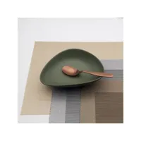 assiette creuse cuba vert 27 cm