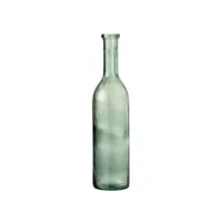 paris prix - vase design en verre carafe 75cm vert