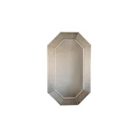 miroir décoratif hexagone beketa 60x100cm verre trempé bronze