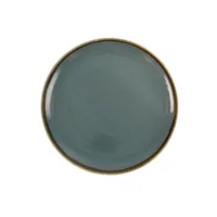assiette plate ronde couleur océan kiln olympia 280 mm - lot de 4