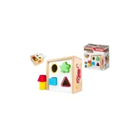 play & learn - colorbebe  cube d'activités en bois boîte