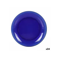 assiette plate duralex 21-0251-00 bleu (24 unités)