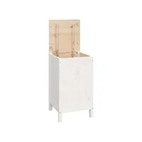 boîte à linge blanc 44 x 44 x 76 cm bois massif de pin helloshop26 02_0006186
