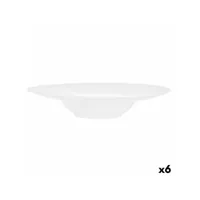 assiette creuse arcoroc evolutions blanc verre ø 29 cm (6 unités)