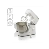 mélangeur professionnel pour boulangerie robot de cuisine orbital, 2 x bol 4,2 l, mpm, mmr-12, 1200, blanc