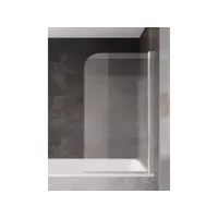 paroi baignoire torino 60 x 140 cm badplaats - chrome - verre transparent