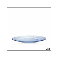 assiette plate duralex picardie bleu (48 unités)