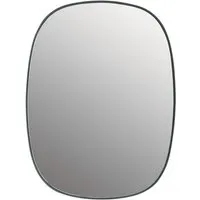 muuto - framed mirror petit, vert foncé / verre clair