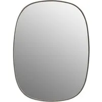 muuto - framed mirror petit, taupe / verre clair