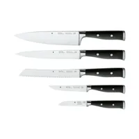 couteau wmf grand class ensemble de couteaux 5 pièces, acier, noir, 38 x 26 x 2,5 cm