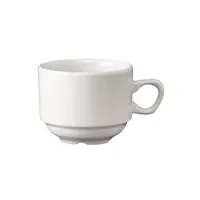 vaisselle materiel ch pro tasses à thé nova empilables blanches unies 210ml churchill x 24
