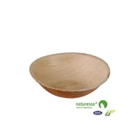 chauffe plat & assiette sdg assiette jetable creuse feuille de palmier 9,5 cm x 400