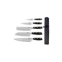 couteau materiel ch pro ensemble de 5 couteaux japonais avec étui - tsuki