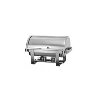 chauffe plat & assiette atosa chafing dish gn1/1 avec couvercle rabattable 90° - - -