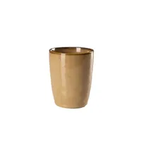 tasse et mugs sklum lot de 4 verres en porcelaine (35cl) biöh brun moka 10 cm