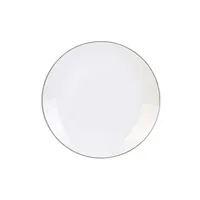 chauffe plat & assiette the home deco factory - assiette en porcelaine avec liseré doré assiette plate - 26 cm