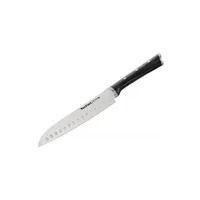 couteau seb tefal ice force - couteau santoku - 20 cm - noir
